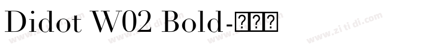 Didot W02 Bold字体转换